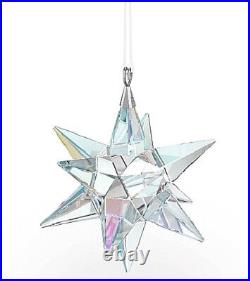 NIB Swarovski Christmas 3D Star Crystal Ornament Aurora Borealis #5283480