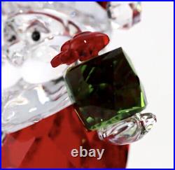 NIB Swarovski Christmas Santa Claus With Gift Bag Crystal Figurine #5539365