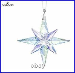 NIB Swarovski Christmas Star Aurora Borealis Effect Crystal Ornament #5464868