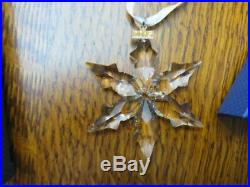 NIB Swarovski Crystal Annual Star Snowflake Christmas Ornament 2015 #5099840
