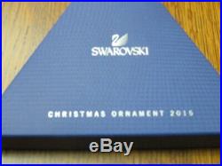 NIB Swarovski Crystal Annual Star Snowflake Christmas Ornament 2015 #5099840