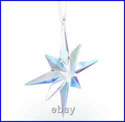 NIB Swarovski Crystal Christmas Star Ornament Aurora Borealis Effect #5403200