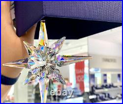 NIB Swarovski Crystal Christmas Star Ornament Aurora Borealis Large #5403200