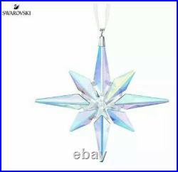 NIB Swarovski Crystal Christmas Star Ornament Aurora Borealis Large #5403200