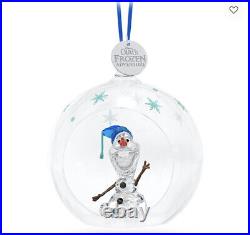 NIB Swarovski Exquisite Design Disney Frozen Olaf Ball Crystal Ornament #5625132