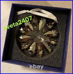 NIB Swarovski Lmtd Ed Large Gold Crystal Winter Star Snowflake Ornament #5464857