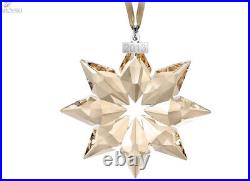 NIB Swarovski SCS 2013 Limited Edition Gold Christmas Crystal Ornament #5004491