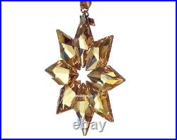 NIB Swarovski SCS 2013 Limited Edition Gold Christmas Crystal Ornament #5004491