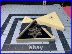 NOS 1996 Swarovski Christmas Holiday Snowflake Ornament LARGE 206197 New in Box