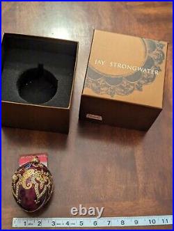 NWT 2003 jay Strongwater Christmas ornament Swarovski Neiman Marcus crystal egg