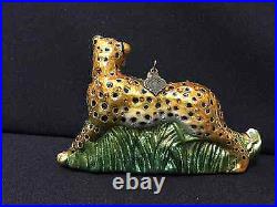 NWT/NIB Jay Strongwater Safari Cheetah with Swarovski Crystals Ornament