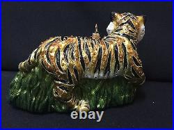 NWT/NIB Jay Strongwater Stalking Tiger with Swarovski Crystals Ornament FS