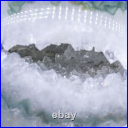 Natural Agate Geode Sphere Quartz Cluster Ball Healing Energy Ornaments Q119