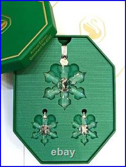 New 100% SWAROVSKI 5634889 Limited Annual Edition 2022 Ornament Gift Set of 3