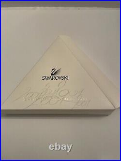 New 2001 Swarovski Crystal Holiday Christmas Annual Ornament Box Cert 267941