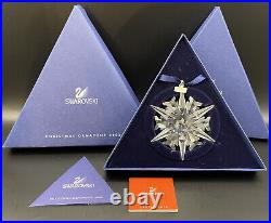 New 2002 Swarovski Annual Crystal Large Christmas Ornament