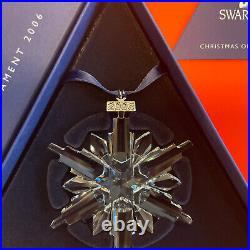 New 2006 Swarovski Annual Crystal Large Christmas Ornament