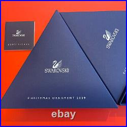 New 2009 Swarovski Annual Crystal Large Christmas Ornament