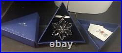 New 2014 Swarovski Crystal Large 3 Snowflake Christmas Ornament #5059026