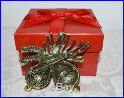 New $250 Heidi Daus Christmas Holiday Ornamental Brooch Pin SWAROVSKI CRYSTALS