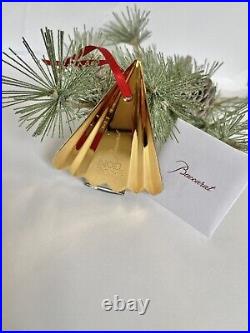 New! Baccarat Crystal 2022 Christmas Noel Holiday Ornament 22k Gold