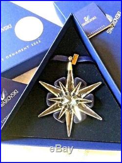New Rockefeller 2005 Swarovski Crystal Annual Star Snowflake Christmas Ornament