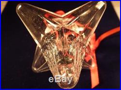 New Steuben Complete Lead Crystal Christmas 3 1/2 Star Ornament Corning Ny