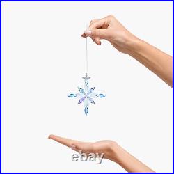 New Swarovski Crystal Frozen Snowflake 2 Ornament #5492737 Brand Nib Disney F/sh