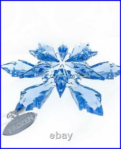 New Swarovski Disney Frozen Movie Snowflake Blue Crystal Ornament 5286457