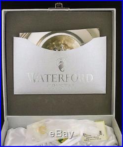 New Waterford 2014 Lead Crystal Snowflake Wishes Peace Christmas Ornament