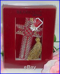 New Waterford Marquis Crystal 2013 Cross Christmas Ornament Easter Communion
