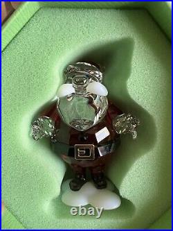New in Box 100% SWAROVSKI Crystal Holiday Cheers Santa Claus Figurine 5630337