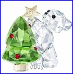 New in Box SWAROVSKI Kris Bear with Christmas Tree Annual Edition 2018 #5399267