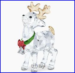 New in Box Swarovski 2020 Santa's Reindeer Christmas Crystal Figurine #5532575
