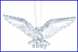 New in Box Swarovski Christmas Peace Dove Ornament Clear Crystal #5403313
