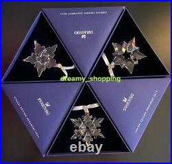 New in Box Swarovski Set Of 3 Ornaments 2019 2020 2021 Large Clear Snowflakes