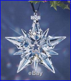 Nib 2001 Large Swarovski Crystal Christmas Ornament Star/snowflake #267941