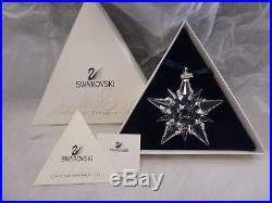 Nib 2001 Large Swarovski Crystal Christmas Ornament Star/snowflake #267941