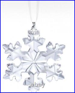 Nib 2016 Large Swarovski Crystal Christmas Ornament Star/snowflake #5180210