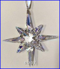 Nib Swarovski Crystal Christmas Star Ornament Multicolor Ab Large #5403200