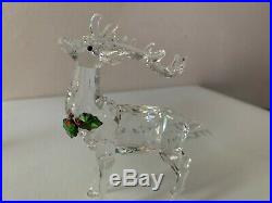 Nib-swarovski Crystal Christmas Stag Figurine5403311$199-rare-retired