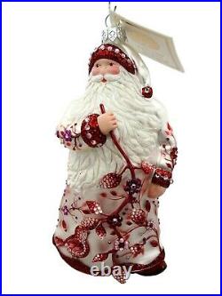 Patricia Breen Be Blessed Forêt Fantastique Red Santa Claus Christmas Ornament
