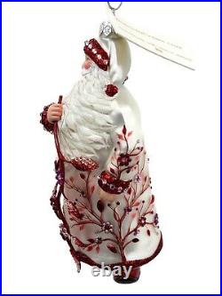 Patricia Breen Be Blessed Forêt Fantastique Red Santa Claus Christmas Ornament