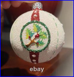 Patricia Breen Beguiling Orb Holly & Bird Bergdorf Goodman Event Ornament