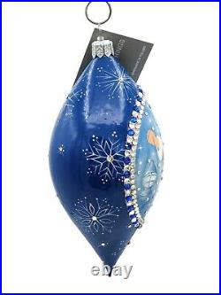 Patricia Breen Bibelot Lighting the Way Blue Christmas Tree Holiday Ornament