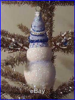 Patricia Breen Christmas Ornament Snowman with Crystal decorations