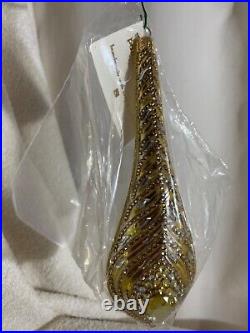 Patricia Breen Christmas ornament, La Plume, Gold #5193, 2022 Limited qty