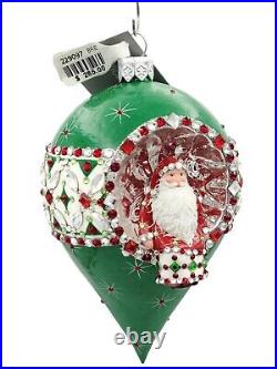 Patricia Breen Courtauld Reflector Pine Green Christmas Holiday Drop Ornament