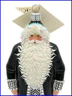 Patricia Breen Dazzling Claus Black Santa Jewel Christmas Tree Holiday Ornament
