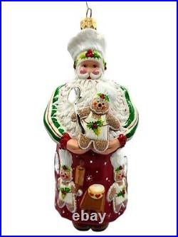 Patricia Breen Holiday Baking Santa Claus Gingerbread Christmas Tree Ornament